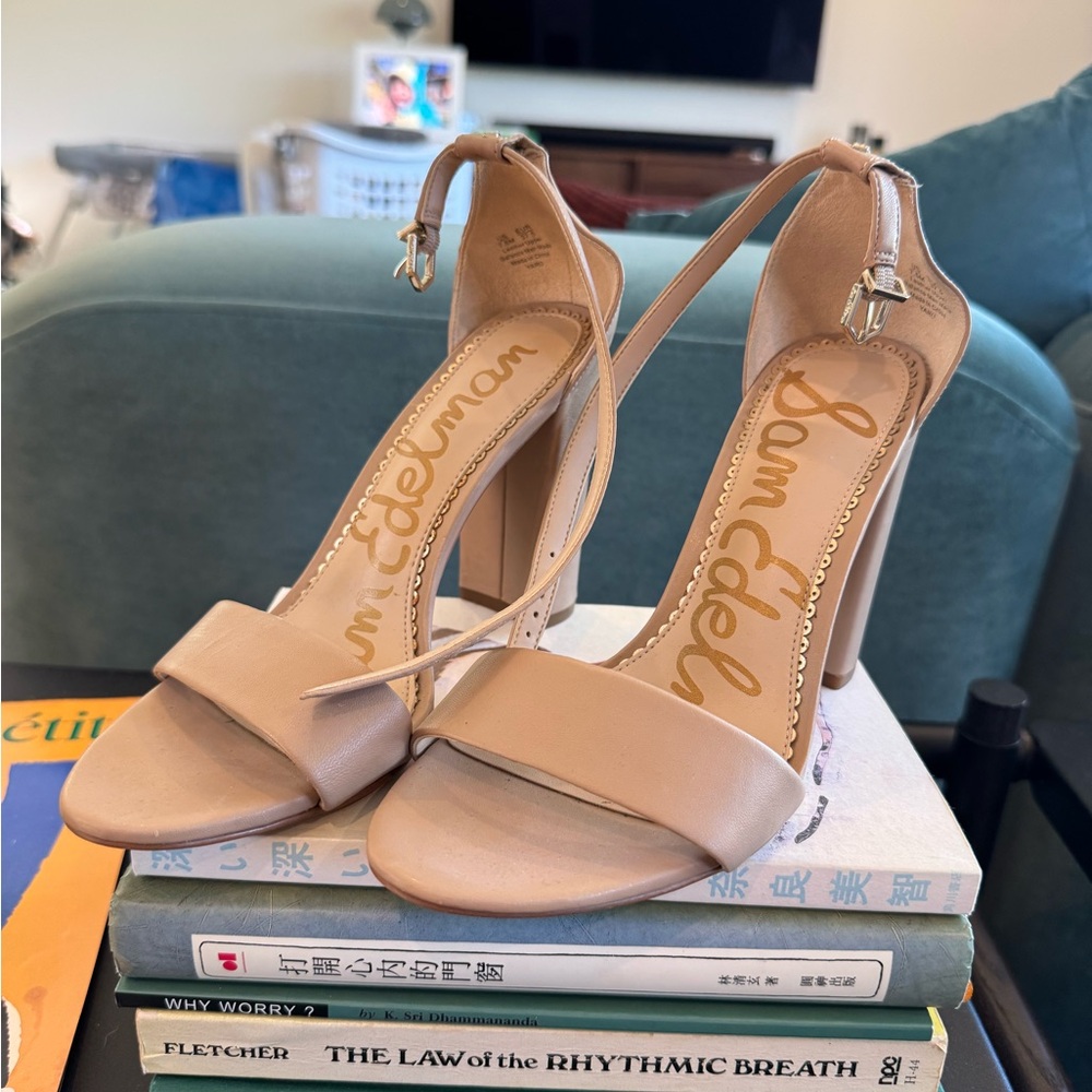 Sam Edelman Women's Tan/ Nude Heeled Sandals